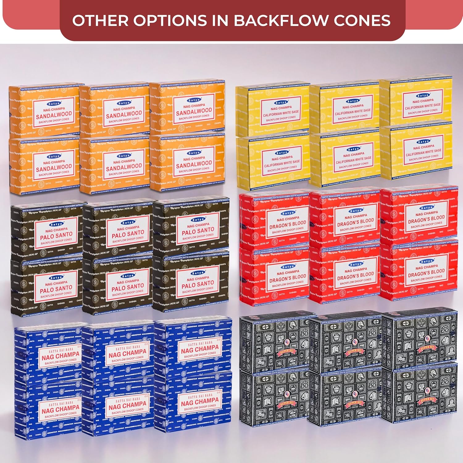 Dragons Blood Incense Cones for Waterfall Fountain - Pack of 6
