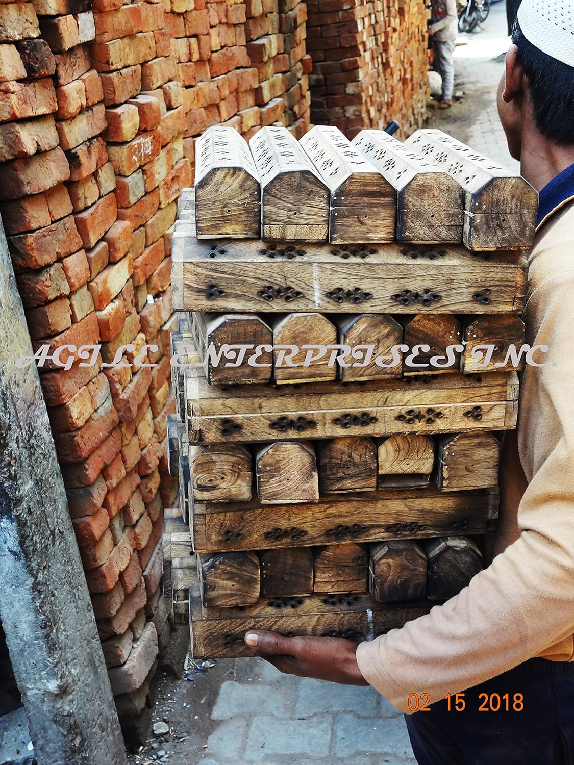 Traditional Handmade Hardwood Incense Cone Holder