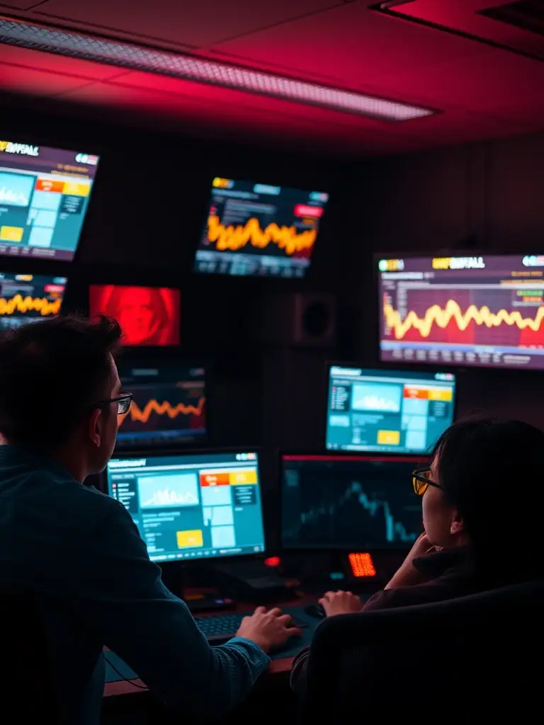 A behind-the-scenes look at INFOBUFFALO LTD's execution team managing a live advertising campaign, monitoring performance metrics and making real-time adjustments to optimize results.